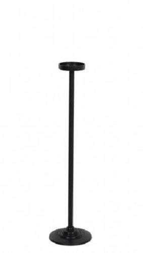 Light & Living | Ziya Kerzenständer H 80 cm D 20 cm Kerzenhalter Hoch Groß mit Fuß für Boden | Metall Schwarz | Frühlingsdeko Sommerdeko Veranda Terrasse