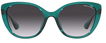 A|X ARMANI EXCHANGE Ax4111su Universal-Sonnenbrille für Damen, Katzenaugen-Sonnenbrille, Farbverlauf, Blau/Transparent/Grau, 54 mm