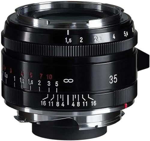 Voigtlander Nokton Vintage Line 35 mm f/1.5 Asphärisches Typ II VM Objektiv, schwarz