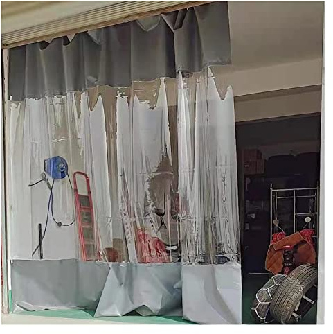 Transparent Tarpaulin Side Panels, Outdoor Clear Waterproof PVC Plastic Tarp Curtains, with Eyelets, Porch Pergola Patio Gazebo Garden Protective Partition Curtain ( Color : WxH , Size : 230x220cm(7.5