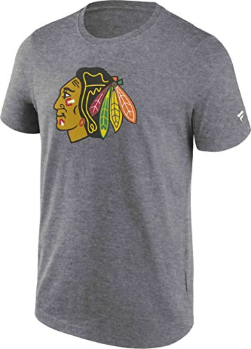 Fanatics - NHL Chicago Blackhawks Primary Logo Graphic T-Shirt Farbe Grau, Größe XXL