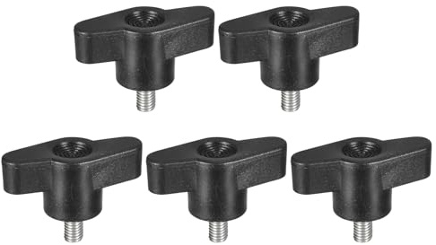 QUARKZMAN 5 Stück Klemmschraubenknopf, M5 x 12mm 304 Edelstahl T-förmige Daumenschrauben Griff für schnellen Austausch des Handfestziehknopfs