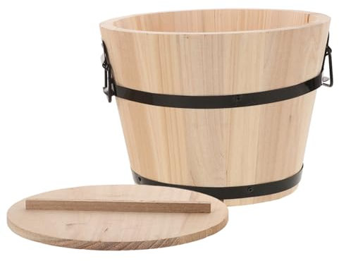 KICHOUSE Reisfässer Aus Holz Reis-dampfeimer Für Küche Runde Holzbehälter Als Aufbewahrungsbehälter Dampfeimer Für Reis Kücheneinsatz Als Reisaufbewahrungsbehälter