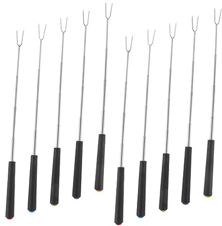 ANDRESLAD Bbq Supplies 10er-set Wiederverwendbare Fleischgabeln Für Outdoor-camping Und Partys