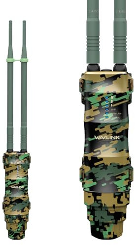 Ripetitore WiFi Wavlink AC1200 Mesh Esterno Potente con Antenna a Lungo Raggio - Amplificatore Camuffamento Outdoor PoE per Grandi Spazi Remoti