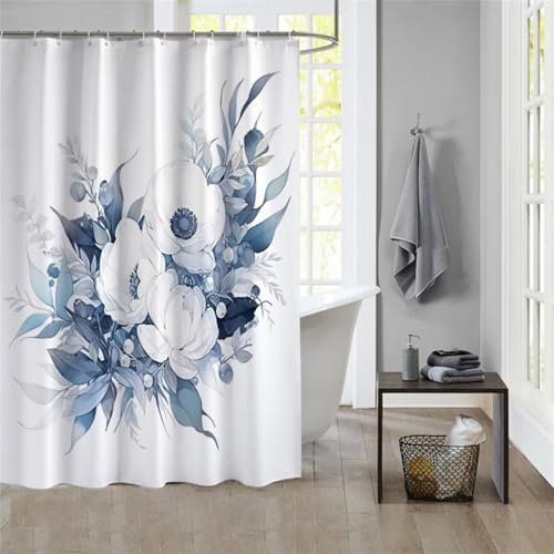 Duschvorhang PetalShower Curtain Curtains, Duschvorhänge Duschrollo 180x200cm Duschvorhang Mit Gewicht Badewanne, Duschrollo, Badewanne Duschvorhang Textil Stoff Waschbar Bad Vorhang Badevorhang 985