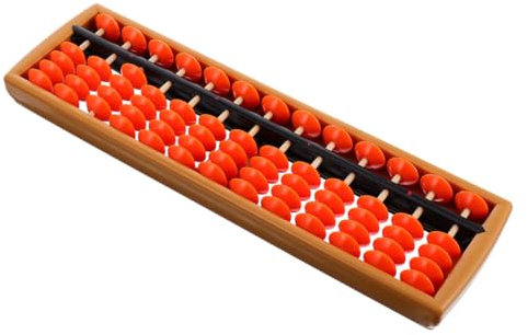 BESTonZON Boulier Chinois Éducatif pour Garçon Et Filles 13 Colonnes Orange Et Noir Portable Outil De Calcul Traditionnel pour Apprentissage Scolaire Et Développement Mental