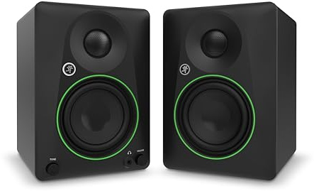 Mackie Monitores de Estudio CR4.5 de 4.5 Pulgadas con Control de Tono