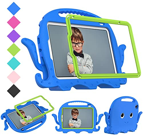 Tablettskydd Barnfodral For iPad Mini 6 8.3 med handtag stötfångare | Skyddande barnsäker stativ tablettskydd EVA-stötbeständig lätt droppisäker Hemma för surfplatta(Blu)