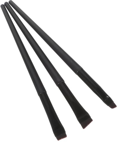 PartyKindom 3stücke Augenbrauen Eyeliner Make-up Pinsel Mit Abgewinkelter Pinsel Weicher Flacher Für Professionellen Und Privaten Gebrauch Lieferumfang