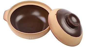 GRIRIW Cazuela De Cerámica Duradera Para Estofado Sopa y Uso Doméstico Para Cocinar Menestra Vitrocerámica Cacerola Doméstica Multifunción