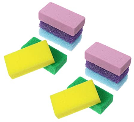 HAMPPLIES 15 piezas de Pedicura PU para Pies Removedor de Muerta Pómez para Ablandar Durezas y Masaje Herramienta de Cuidado Podal con Colores Surtidos
