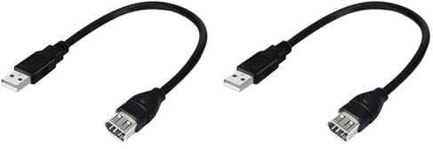 Buhdjfnke Firewire IEEE 1394 - Cable adaptador USB (2 unidades, 6 pines hembra a USB 2.0, cable adaptador para cámara digital)