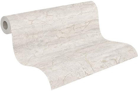 A.S. Création Kreise-Fototapete – Beige, Braun, Creme – 1,59 x 2,80 m | Modernes Kreise-Muster als moderner Blickfang – matte Mustertapete, einfach zu verkleben & spurlos abziehbar