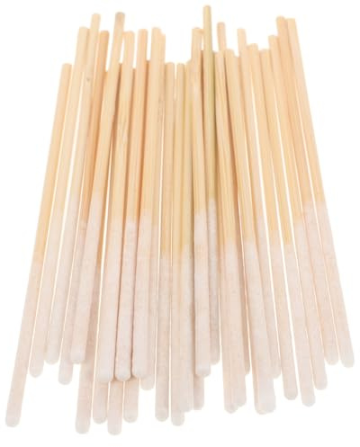 Lurrose Bastoncillos de Algodón para Maquillaje 150 Unidades, Largos para Limpieza Precisa, Accesorios de Belleza para Mujer, Absorbentes Pelusa, Uso en Salón y Cuidado Personal