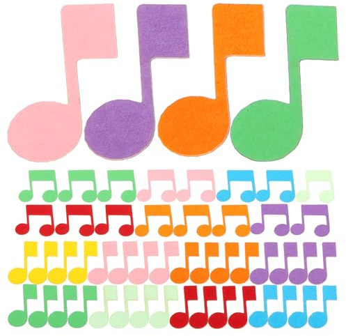 IMUSINICE Musik Konfetti für Musikpartys und Geburtstagsfeiern 200 Stück aus Papier in Notenform Klassische Tischdekoration Party Deko Zufällige Farbe