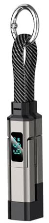 4-i-1 Laddkabel Med Nyckelring 4-i-1 65W Snabbladdning LED-Display