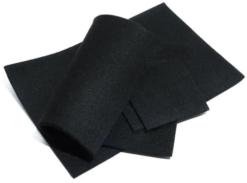 Kivivaka Manta de soldadura ignífuga de alta temperatura, fieltro de fibra de carbono de 1000 °C para alfombrilla de aislamiento, almohadilla de calor, taller de soldadura, barbacoa, color negro, 30 x