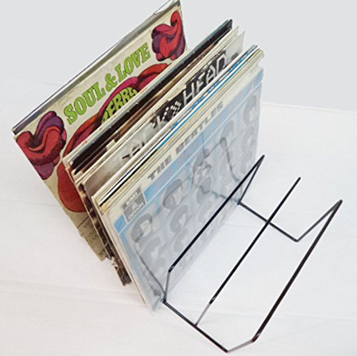 Soporte Rack para Guardar 70 Discos De Vinilo Tamaño LP -Vintage- Ref.1808 - Marca Cuidatumusica -