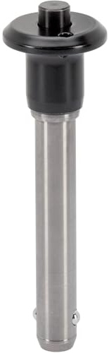HALDER 22340.0217 Kugelsperrbolzen, d1=5 mm / l1=35 mm/Rostfreier Stahl 1.4305, Schwarz