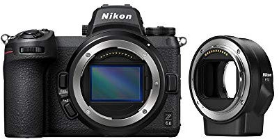 Nikon Z 6II + bague d'adaptation FTZ, Appareil Photo Numérique Hybride Plein Format (24,5 MP, 4K/30p, rafale 14 i/s, stabilisation sur capteur 5 axes, double slots SD & XQD ou CFexpress)