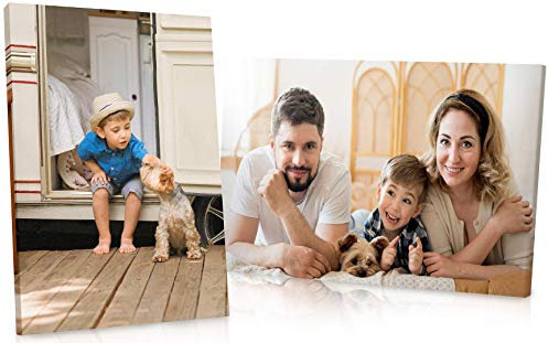 Panther Print Personalised Canvas Prints 46x31 cm (18x12in) | Beautiful Photos of Family and Pets | Framed Custom Photo Canvas, Print Gifts for Special Occasions