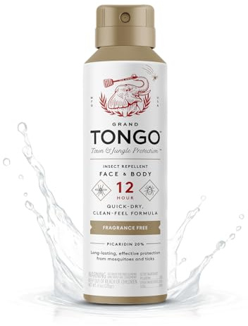 Grand Tongo DEET-Free Insect Repellent, The 12 Hour Protection, DEET Alternative – Fragrance Free