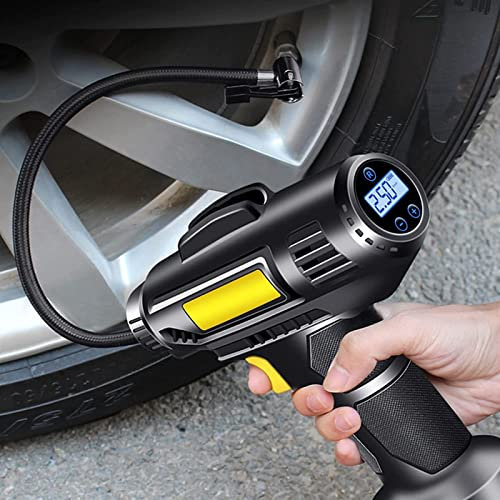 gonfia gomme Gonfiatore for pneumatici Pompa d'aria portatile for compressore d'aria for pneumatici for auto - Accessori for auto, Pompa for pneumatici for auto senza fili con batteria ricaricabile ag