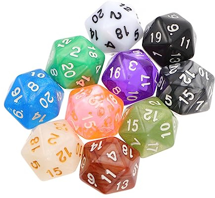 Toyvian 10pezzi Dadi Di Facce Di Dadi Gioco Creativi Giocattoli in Oggetti Di Scena