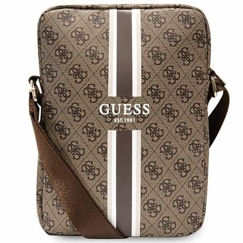 GUESS WONDEE - Custodia per tablet da donna con capacità fino a 10 pollici, goditi la moda come stile di vita con questa borsa organizer per gadget, regalo originale per donna, marrone e, Marrone e