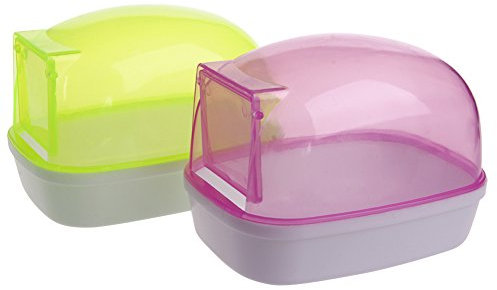 BaoFufc Hamster Sandbad Dusche WC Bett Sandbehälter Badewanne für kleine Mäuse Igel Eichhörnchen Hamster Haustier Spielzeug Mülleimer