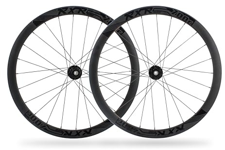Road Bike Wheelset 700c Disc Brake Aluminum Alloy 40mm Depth Rims Suitable for 8/9/10/11 Speed with Quick Release/Thru Axle 24 Holes (1 Pair Wheels)