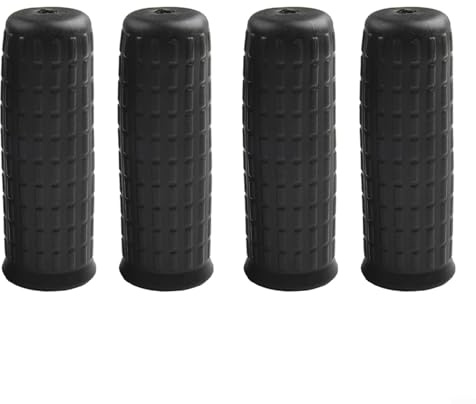 Runde Rohrgriffe, sichere Handhabung, wetterfest, wertet Ihre Schubkarre auf, 4er-Set (114 x 20 mm)