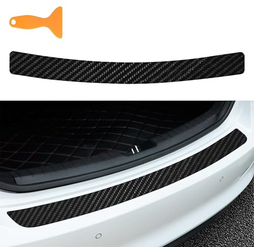 Flaconi Protector Puertas Coche,Protector Paragolpes Coche,Protector de Parachoques Autoadhesivo para El Maletero,Protección para Parachoques,Adapta a la Mayoría de los Automóviles,Camiones(Negro)