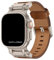 Correa de Cuero Prémium Explora para Apple Watch Ultra 2 - Ultra - SE - 10-9 - 8 (42 I 44 I 45 I 46 I 49 mm) (Titanio|Marrón)