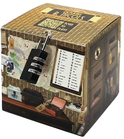 Rätselbox Detektiv – Escape Room Geschenkbox für Geldgeschenke | Erwachsene | Geschenkverpackung mit Zahlenschloss | Gutscheine kreativ verpacken | physisch & digital rätseln | Geburtstag & Anlässe