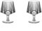 FOOLS ALIBAI Juego de 2 copas de brandy y coñac de cristal de policarbonato de tallo corto para bourbon, escocés, tequila, armagnac, ron, cerveza, licor, 300 ml (transparente)