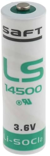Saft LS14500 Lot de 2 Piles au Lithium 3,6 V 2,6 Ah – Type AA, Li-SOCl₂, Haute énergie, Faible autodécharge, pour IoT, capteurs, compteurs et appareils de Longue durée