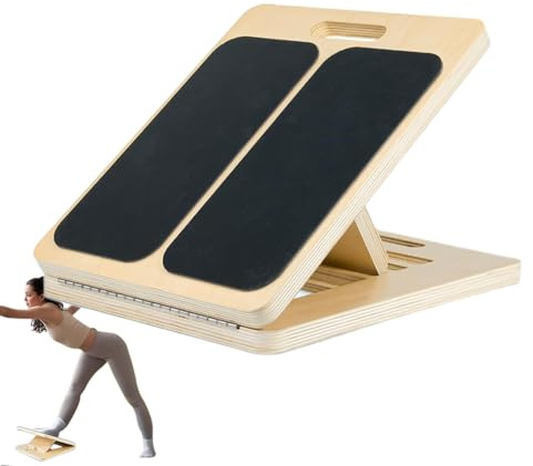 Einstellbarer Wadenstrecker - Wadenstrecke Slant Board | Tragbares Fitness Schrägbrett | Wadendehner Holz | Wadenneigungsbrett | Wadenneigungsbrett Für Balance Training, Kalbsdehnung Und Fitness