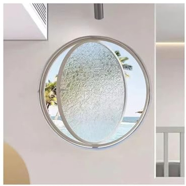 Fenêtre Ronde Rotative À 360° Pour Maison, Salle À Manger, Mobile Home, En Alliage D'aluminium, Pour Hangar, Sous-sol, Grenier, Ventilation(White,60cm/23.63in)