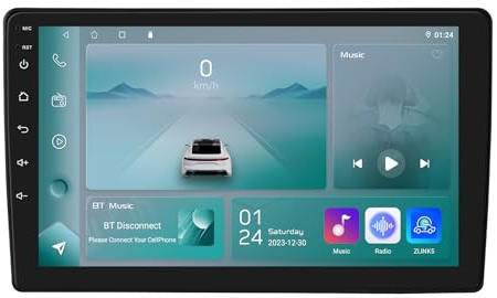 Ossuret Autoradio para Citroen C2/C3 (2001-2010), 9 Zoll Android 13 Pantalla Táctil 2+32GB Navegación GPS con Carplay Android Auto WiFi Bluetooth Control del Volante DSP USB