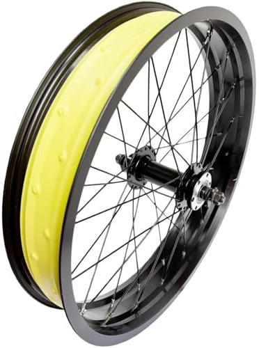 20 x 4.0 Fat Bike Front Wheel, Double-wall Alloy Rim, 135mm Bolt-on hub, 36×13G Stainless Steel Spokes, disc Brake only, Suitable for Snow/Sand/Electric Fat Bikes