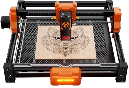 ACMER S2 Laser graviermaschine mit 300 * 300 mm Honeycomb Wabentisch für Metall/Glas/Holz, 12W Laser-Ausgangsleistung, lasergravur maschine, gravur werkzeug, Arbeitsbereich 300 * 300mm