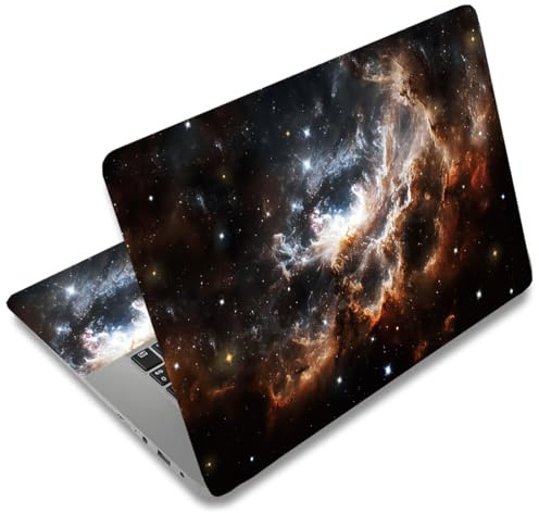 SUPERDANT Starry Sky Laptop Skin Sticker Decal Galaxy Universal Laptops Notebook Skin Sticker 12~15.6 Inches Vinyl Laptop Cover Stickers Removable Waterproof Notebook Personalized Protector