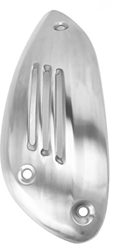 UPALDHOU Motorcycle Exhaust Muffler Pipe Guard Stainless Steel Heat Shield Case for GTS GTV 2013‑2021, Durable Protector for Noise Reduction, Perfect for Motorcycle Fans (Silver)