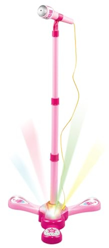 Soporte de micrófono Ajustable para niños, Altura Extensible de 20.87 a 35.04 Pulgadas, de Karaoke Ligero de 680 g, Juego de rol Profesional para el hogar, Fiestas,