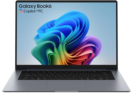 Samsung Galaxy Book6 16 AI Laptop, Intel Core Ultra 7 Processor, 32GB Memory, 1TB Storage, Long-Lasting Battery, IPS Display, Anti-Glare, Galaxy AI, Copilot+ PC, Grey