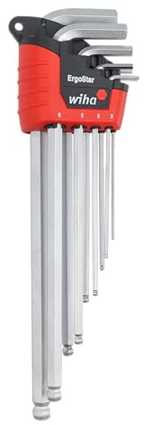 Wiha 66996 ErgoStar Ball End Hex L-Key, 9-Piece Set