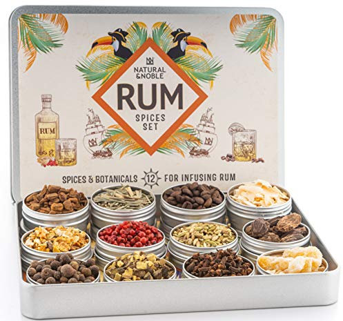 Natural & Noble Kit d'épices au rhum. Préparez vous-même un délicieux rhum épicé