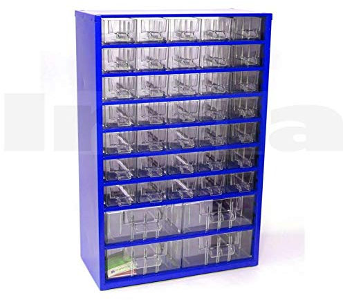 BSD Cassettiera per Piccoli Oggetti 35P-4M - Cassettiera porta Minuteria, Cassettiera con Più Cassetti